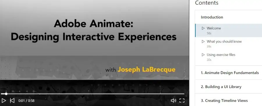 6. Adobe Animate Designing Interactive Experiences (LinkedIn Learning)