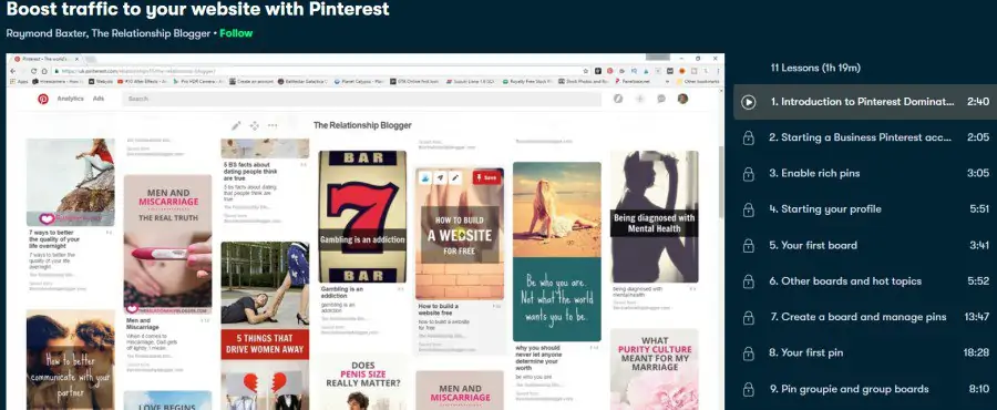 6. Boost traffic to your website with Pinterest (Skillshare)