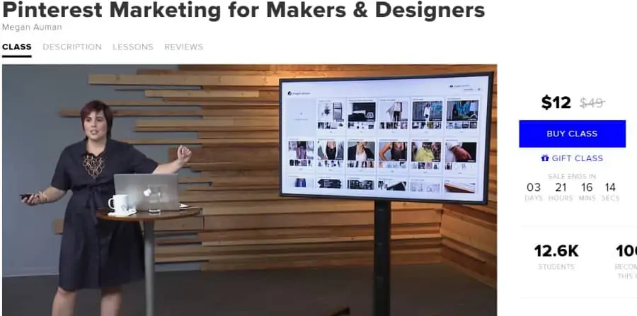 8. Pinterest Marketing for Makers & Designers (Creative Live)