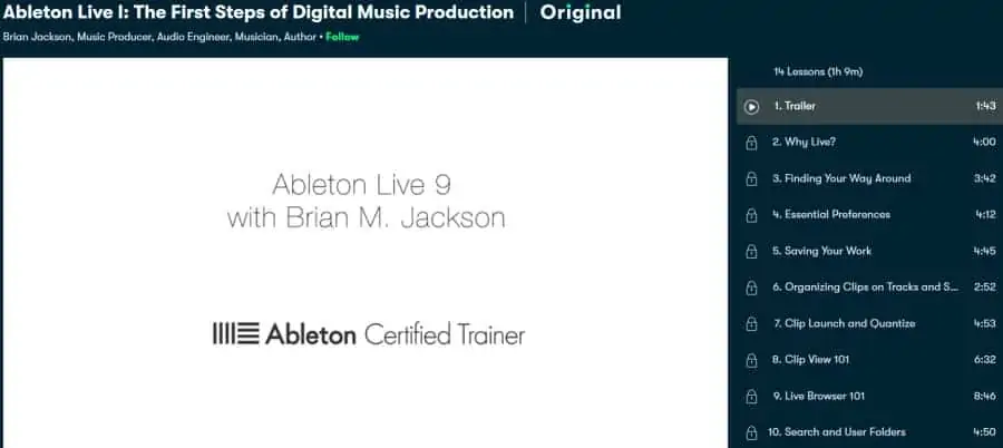 Ableton Live I The First Steps of Digital Music Production (Skillshare)