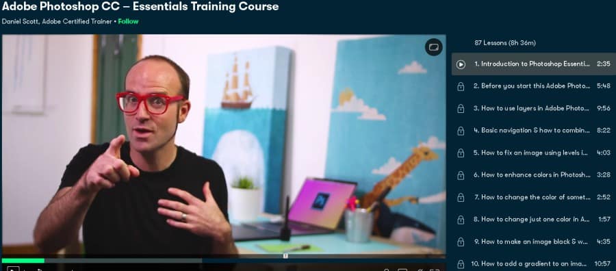 Adobe Photoshop CC – Essentials Training Course (Skillshare)