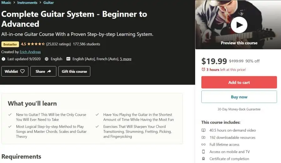 Complete Guitar System - Beginner to Advanced