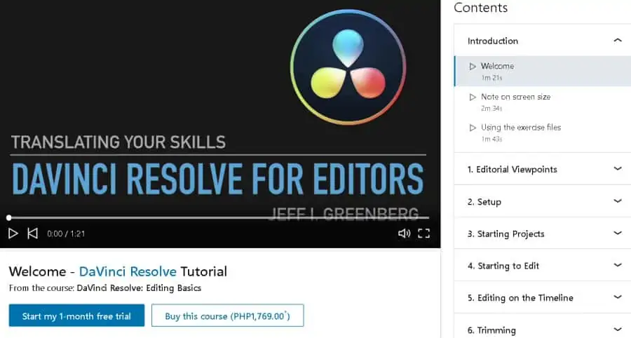 DaVinci Resolve Editing Basics (LinkedInLearning)
