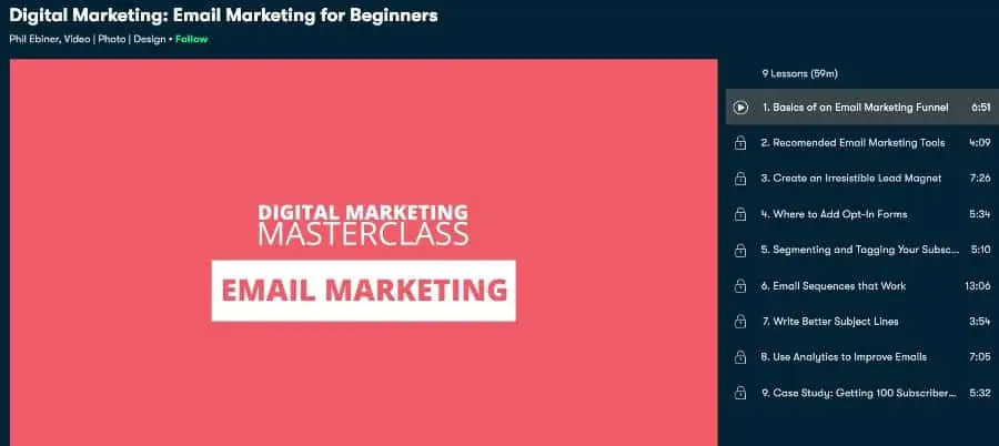 Digital Marketing Email Marketing for Beginners (Skillshare)