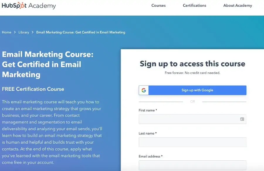 Email Marketing Course Get Certified in Email Marketing (HubSpot)