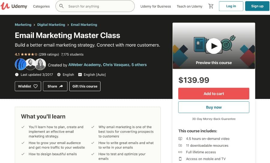 Email Marketing Master Class (Udemy)