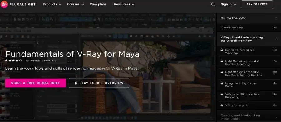 Fundamentals of V-Ray for Maya (PluralSight)