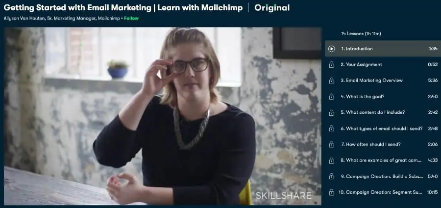 Getting Started with Email Marketing _ Learn wtih MailChimp (Skillshare)