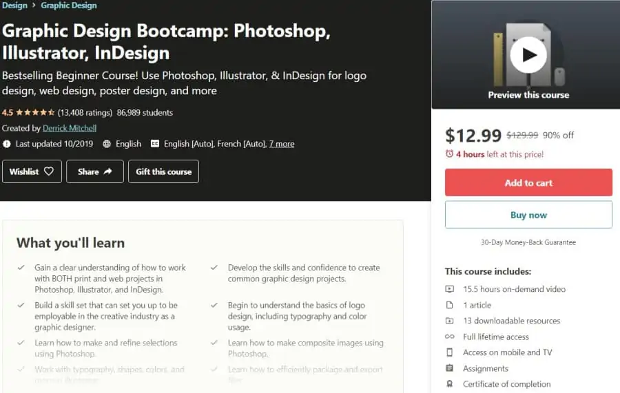 Graphic Design Bootcamp Photoshop, Illustrator, InDesign