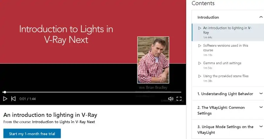 Introduction To Lights In V-Ray Next (LinkedIn Learning)