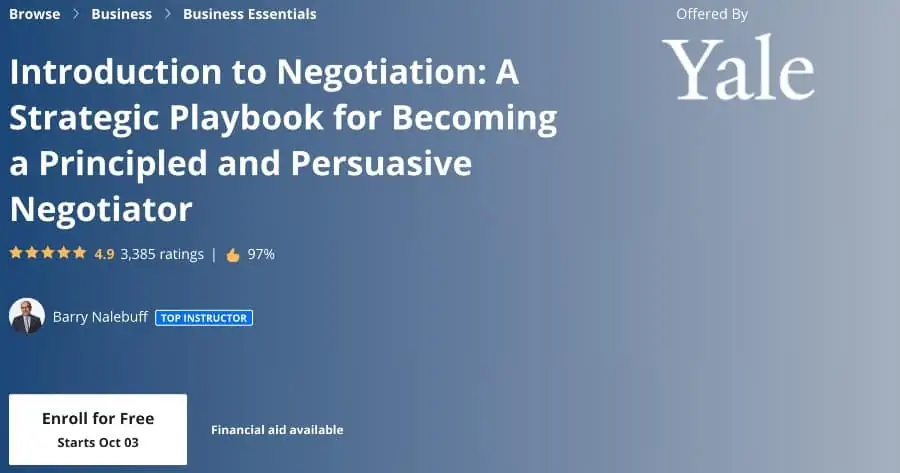 Introduction to Negotiation (Coursera)