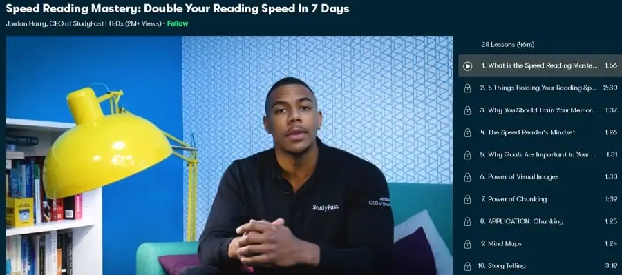 1. Speed Reading Mastery Double Your Reading Speed In 7 Days (Skillshare)
