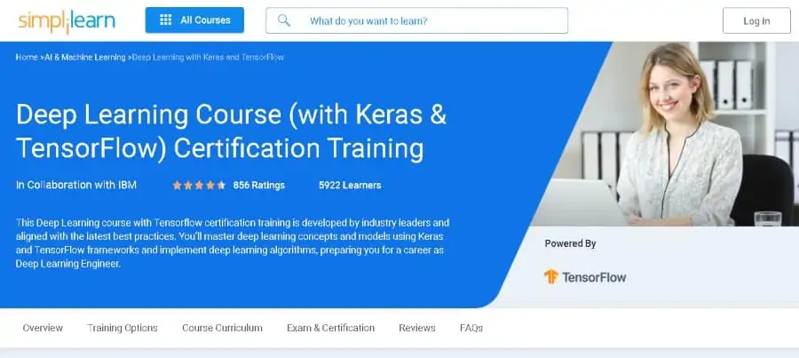 10. Deep Learning Course (with Keras & TensorFlow) Certification Training (Simplilearn)