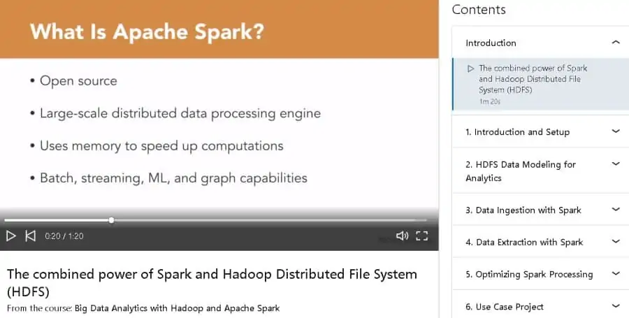 2. Big Data Analytics with Hadoop and Apache Spark (LinkedIn Learning)