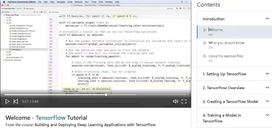 2. Building and Deploying Deep Learning Applications with TensorFlow (LinkedIn Learning)