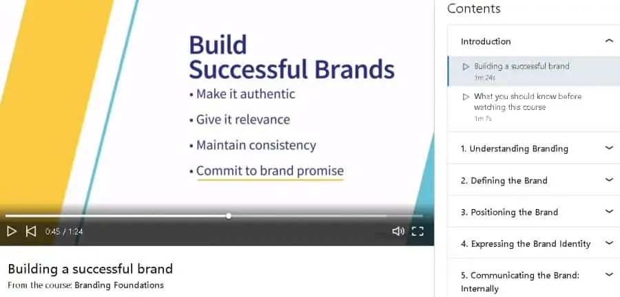 3. Branding Foundations (LinkedIn Learning)