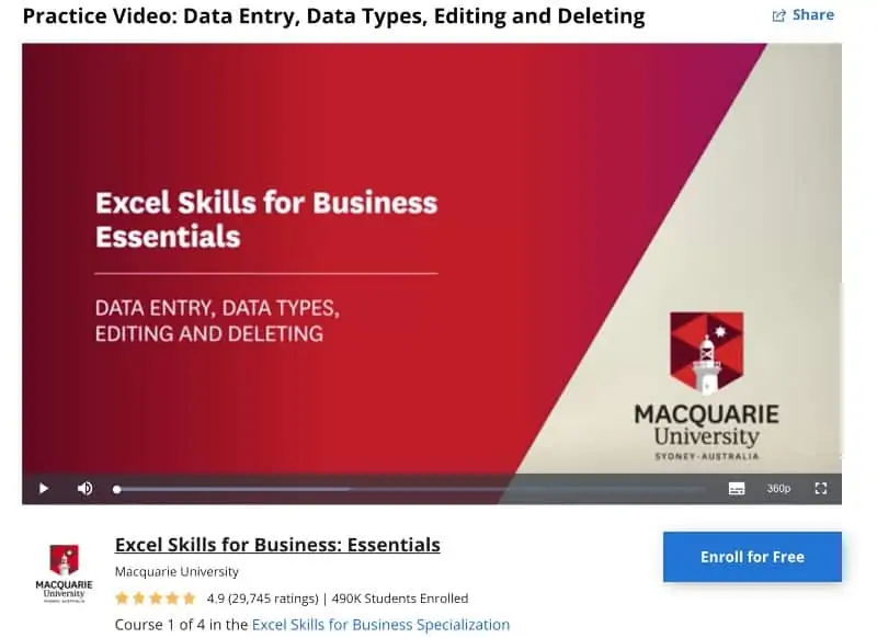 6. Practice Video_ Data Entry, Data Types, Editing and Deleting (Coursera)