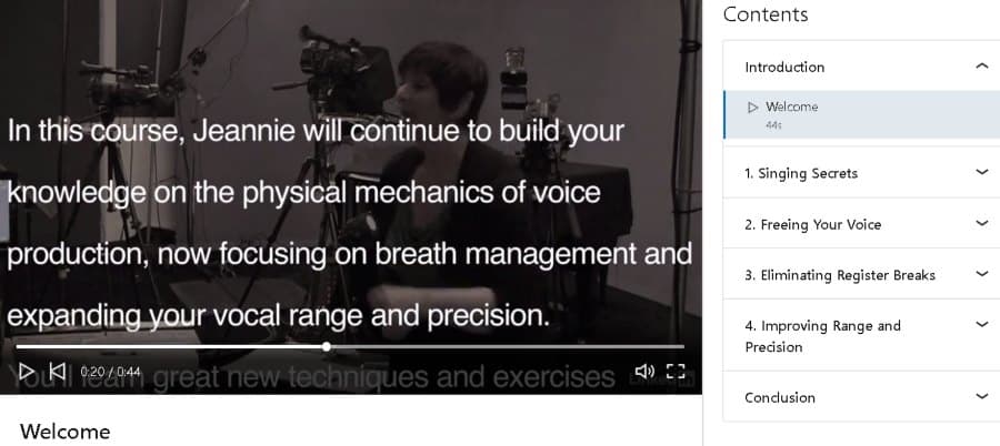 7. Vocal Lessons 3 Expanding Your Range (LinkedIn Learning)