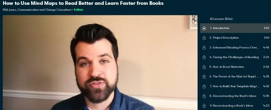 8. How to Use Mind Maps to Read Better and Learn Faster from Books (Skillshare)