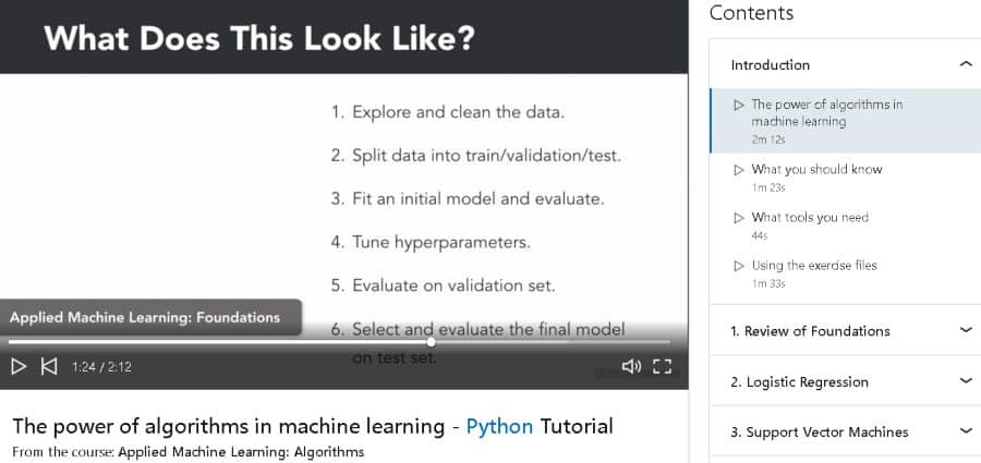 9. Applied Machine Learning Algorithms (LinkedIn Learning)