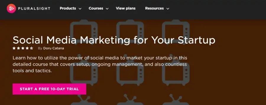 10. Social Media Marketing for Your Startup (Pluralsight)