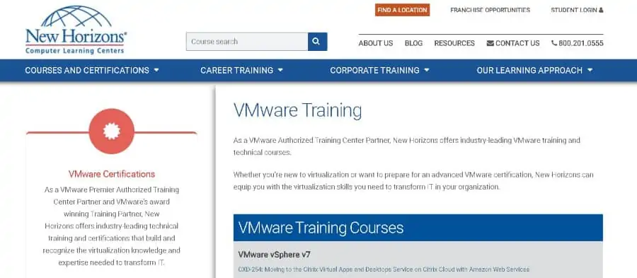 10. VMware Training (New Horizons)