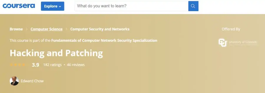 12. Hacking and Patching (Coursera)
