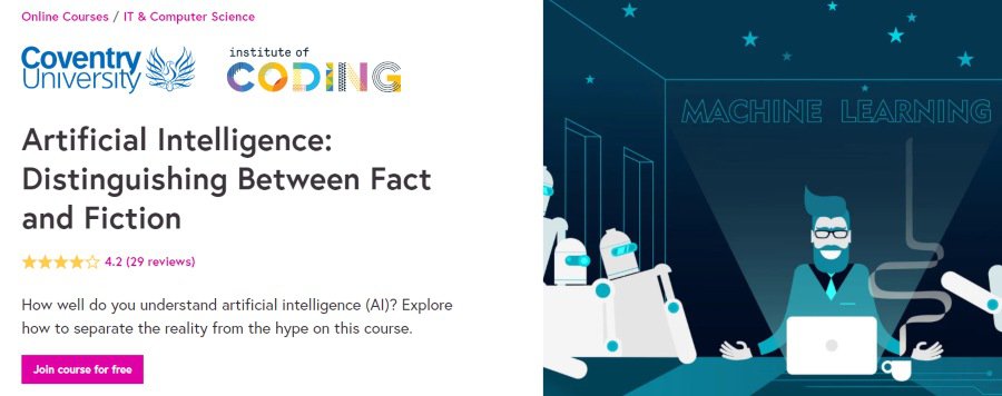 13. Artificial Intelligence Distinguishing Between Fact and Fiction (FutureLearn)