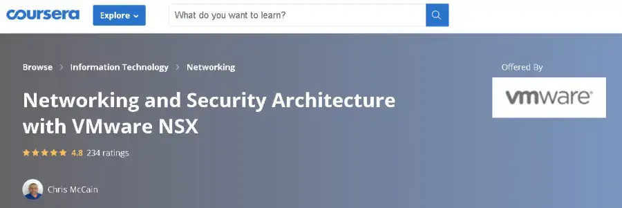 2. Networking and Security Architecture with VMware NSX (Coursera)
