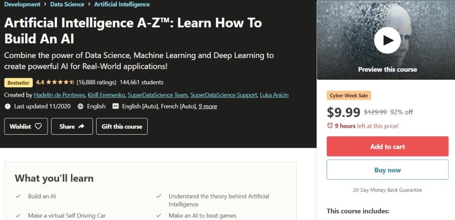 7. Artificial Intelligence A-Z™_ Learn How To Build An AI (Udemy)