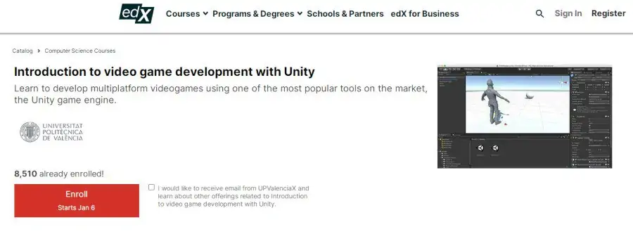3. Introduction to video game development with Unity (edX)