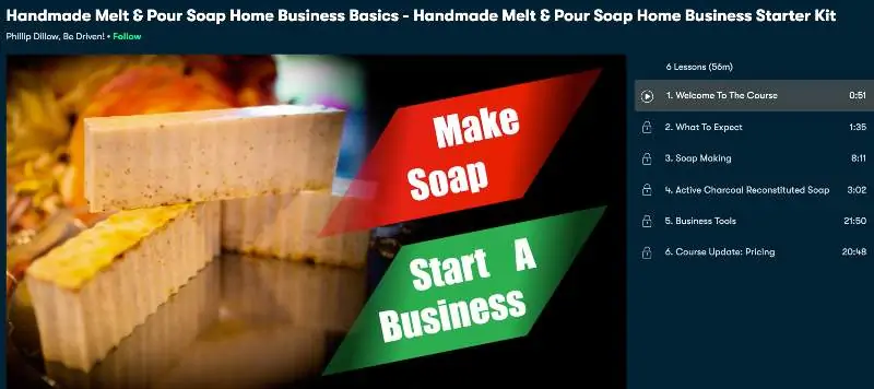 Handmade Melt & Pour Soap Home Business Basics - Handmade Melt & Pour Soap Home Business Starter Kit (Skillshare)