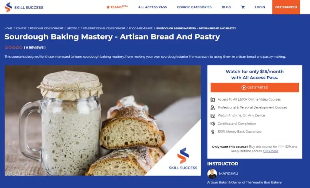  Sourdough Baking Mastery - Artisan Bread And Pastry (Skill Success)