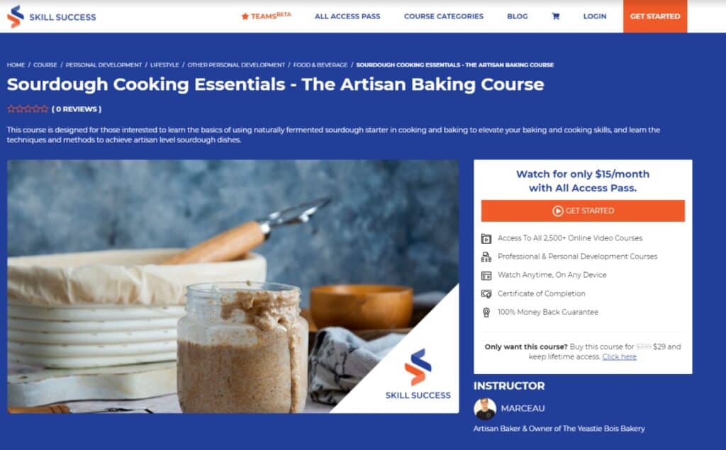 Sourdough Cooking Essentials - The Artisan Baking Course (Skill Success)