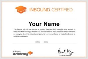 hubspot academy certificate 1 Top 75+ Best Free Online Courses With Certificates