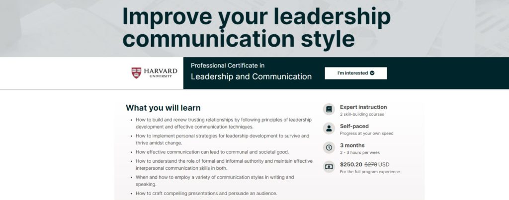 Improve Your Leadership Communication Style - Edx Harvard University
