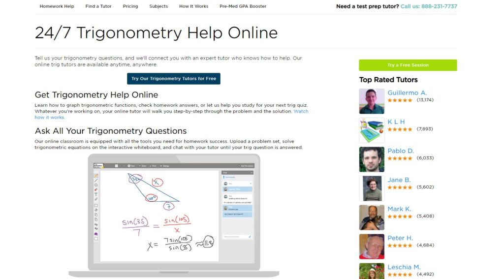 Trigonometry Help Online - Princeton Review