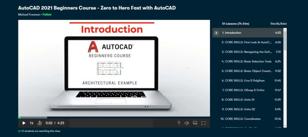 AutoCAD 2021 Beginners Course Zero to Hero Fast with AutoCAD Skillshare Top 10+ Best Online AutoCAD Courses, Training & Classes [Free + Paid]