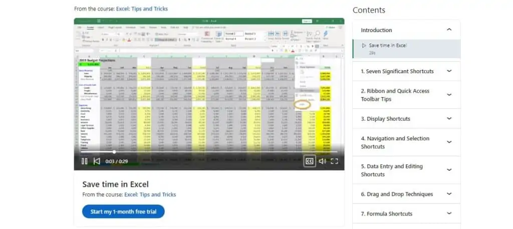 Excel Tips and Tricks Save Time In Excel LinkedIn Learning 1 Top 7+ Free Best Online Data Entry Courses & Certificates